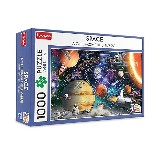 Space Jigsaw Puzzle Game for Kids, 1000 Pieces, Educational, Learning & Development, Fun Activity Toy for Childrens, Gift Set for Kid