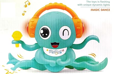 Battery Operated Magic Dance Crawling Octopus Vehicle Toy - (Color May Vary)