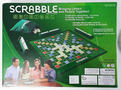 Scrabble Board Game, Word, Letters Game for All Ages