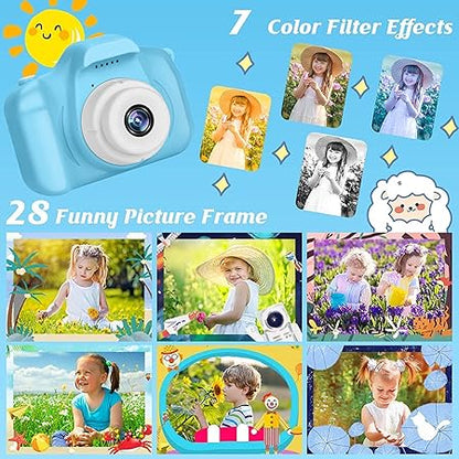 Digital Camera Toy for Kids Front 13MP Rare 1080P HD Digital Video Camera for Toddler (Multicolored)