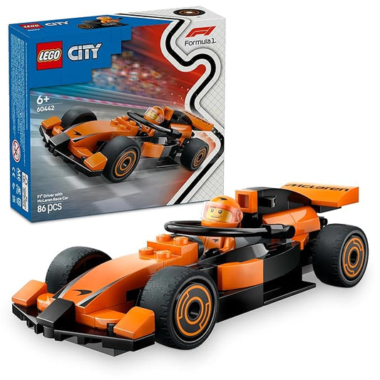 LEGO City F1 Driver with McLaren Race Car Mini Vehicle Toy Playset