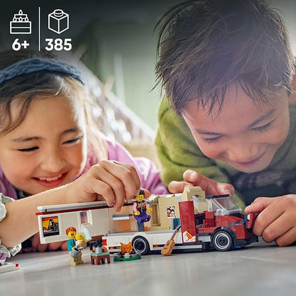 LEGO City Holiday Adventure Camper Van Toy Vehicle Set 60454 Building Blocks Toys for 6+ Gift for Boys and Girls