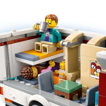 LEGO City Holiday Adventure Camper Van Toy Vehicle Set 60454 Building Blocks Toys for 6+ Gift for Boys and Girls