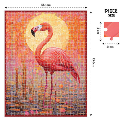 Flamingo Sunset,Jigsaw, Educational,1000 Pieces,Puzzle,for 14 Year Old Kids and Above,Toy