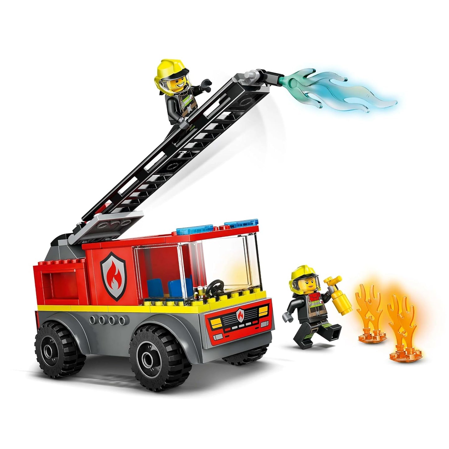 LEGO City Fire Ladder Truck, Firefighter Toy Vehicle Gift for Kids 60463 Building Blocks Toys for 4+ Gift for Boys and Girls
