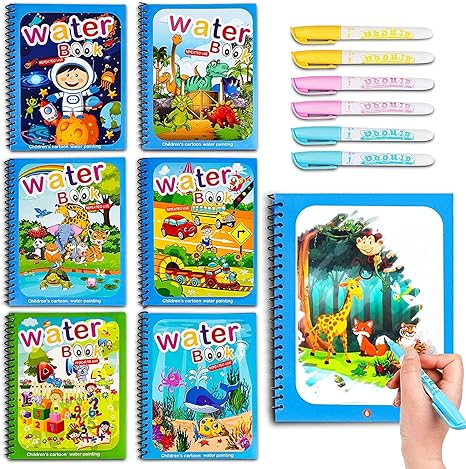 Water Coloring Books for Kids | Return Gifts For Kids Birthday Party | Water Doodle Book Toys