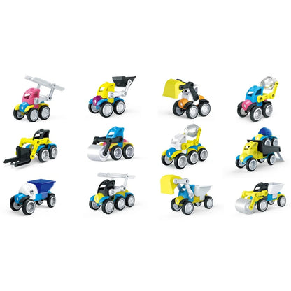 Magnetic Stick Block Car - Smart Builders 571 (6 Pieces) - Model 1