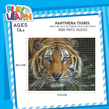 Panthera Tigris,Educational,1000 Pieces,Puzzle