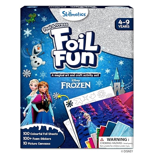 Foil Fun - Disney Frozen, No Mess Art for Kids, Craft Kits, DIY Creative Activity, Gifts for Girls & Boys Ages 4, 5, 6, 7, 8, 9