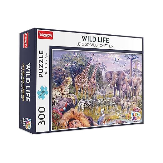 Wild Life,Educational,300 Pieces,Puzzle,for 3 Year Old Kids and Above,Toy