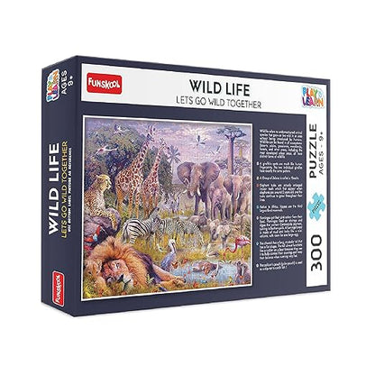Wild Life,Educational,300 Pieces,Puzzle,for 3 Year Old Kids and Above,Toy