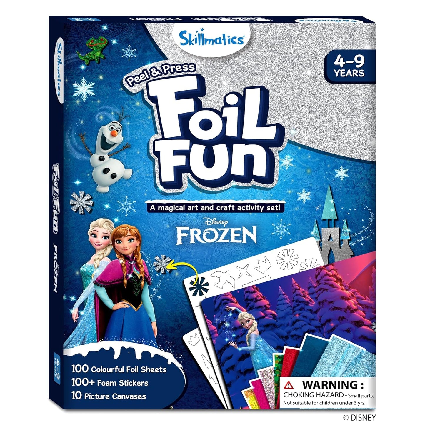 Foil Fun - Disney Frozen, No Mess Art for Kids, Craft Kits, DIY Creative Activity, Gifts for Girls & Boys Ages 4, 5, 6, 7, 8, 9