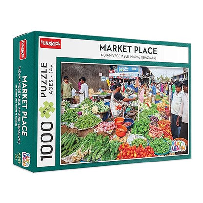 Play & Learn-Indian Market,Educational,1000 Pieces,Puzzle,for 14 Year Old Kids and Above,Toy
