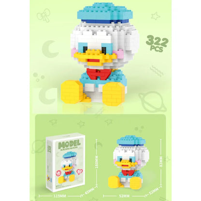 DIY Lego Building Blocks Micro 3D Model Cartoon Mini Bricks Figures for Children's Birthday Toy Suitable Desktop Decoration