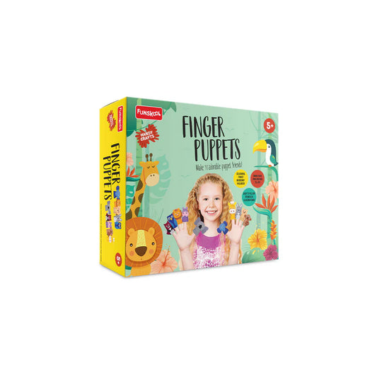 Handycrafts Finger Puppets, Puppet Maker, Felt Crafts, Art and Craft kit, Ages 8 Years and Above, Multicolour