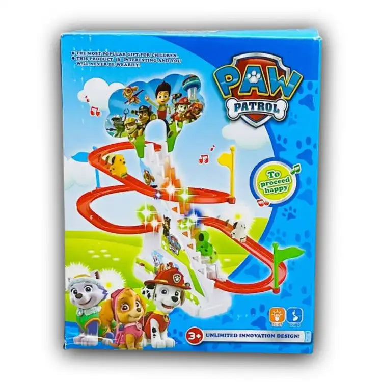 Slide Toy Set, Funny Automatic Stair-Climbing Toy, Escalator Toy with Lights and Music