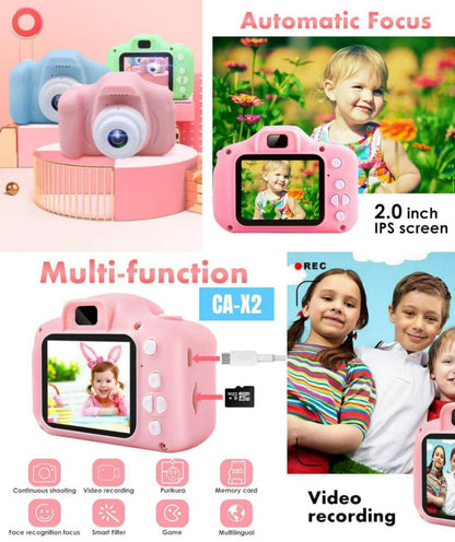 Digital Camera Toy for Kids Front 13MP Rare 1080P HD Digital Video Camera for Toddler (Multicolored)