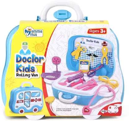 Mamma Mia Kids Doctor's Kit Rolling Van - Multicolor