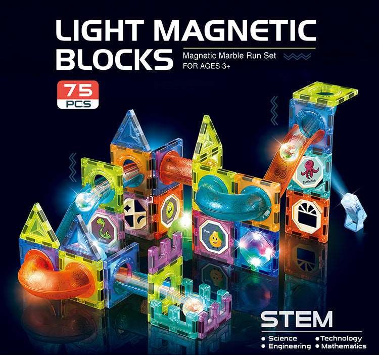 Light Magnetic Tiles Building Blocks