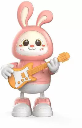 Musical Rabbit Guitarist Dance Bunny Toy With Guitar