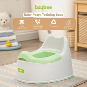 Baybee Baby Potty Training Seat for Kids 1-5 Years | Toddler Baby Potty Seat Chair with Removable Tray | Closing Lid & Cleaning Brush | Portable Toilet Training Potty Seat for Boys & Girls