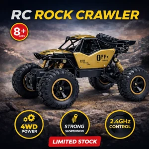 2.4GHz Rock Climber RC Car with Shock Absorbers – Off-Road Adventure Remote Control Car (15 km/h, Ages 4+)