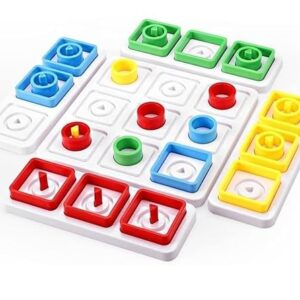 Trio-Me 3D Logic Strategy Board Game | Challenging Ring and Peg Placement Game for Kids, Teens & Families | Educational Brain Game