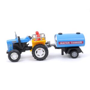 Centy Toys Pull Back Tractor With Tanker (Plastic,Assorted Color)