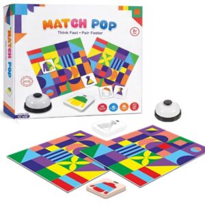 Match Pop Fast Matching Game for Kids | Speed Matching Board Game | Improves Focus, Observation & Pattern Recognition | Fun Family Game for Boys & Girls (Ages 4+)