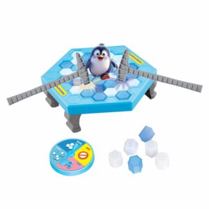 SKOODLE Quest Bail Out Penguin Ice Breaker Beating Toy Game for Kids (6+ Years) | Tabletop Toy for Boys & Girls | Interactive Balance (Bailout Penguin)