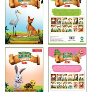 Animal Story English Educational Learning Books for Kids Vol. 1 & 2