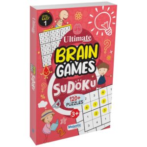 Sudoku Level 1 Easy for Kids (3+ Years) - Ultimate Brain Games: 120+ Simple Brain-Boosting Puzzles for Young Minds - | The Book Tree Books