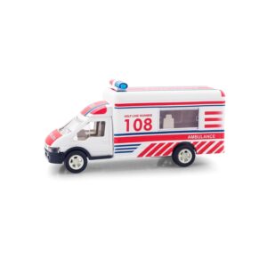 Shinsei Sinsei Ambulance | Pull Back Truck Toy for Kids 3+