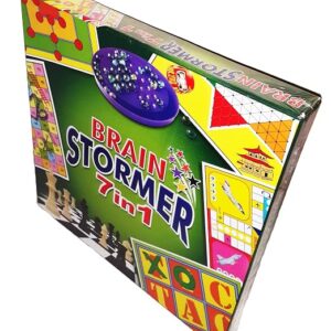 CJE Brain Stormer 7 in 1 | A Complete Entertainment Board Games | Fun for The Whole Family & Friends to Play