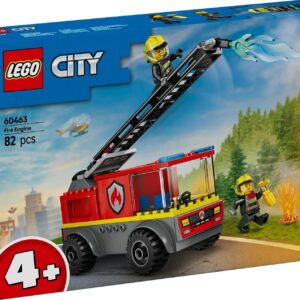 LEGO City Fire Ladder Truck, Firefighter Toy Vehicle Gift for Kids 60463 Building Blocks Toys for 4+ Gift for Boys and Girls
