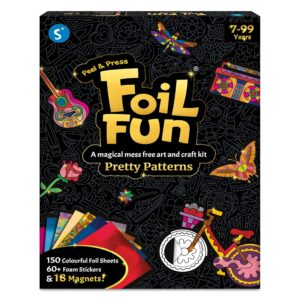 Skillmatics Foil Fun – Pretty Patterns, 18 DIY Magnets, Mess-Free Art