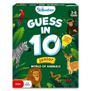 Skillmatics Guess in 10 Junior World of Animals - Card Game for Kids
