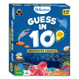 Skillmatics Guess in 10 – Underwater Animals, Card Game for Kids